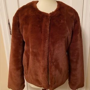 Sanctuary starry night faux fur jacket